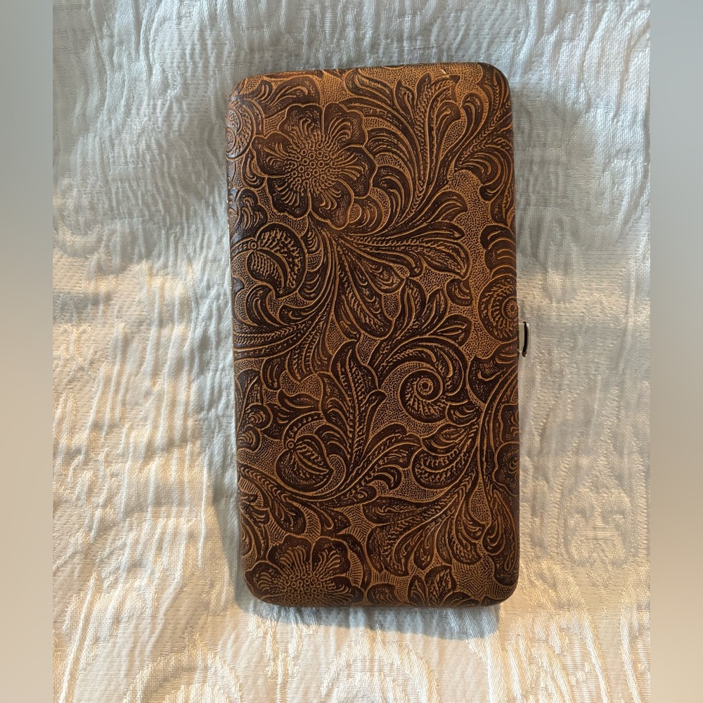 Ladies Brown Slim Wallet